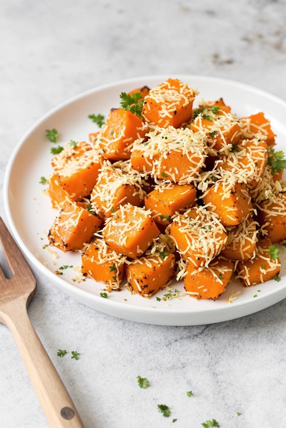 parmesan crusted roasted carrots recipe