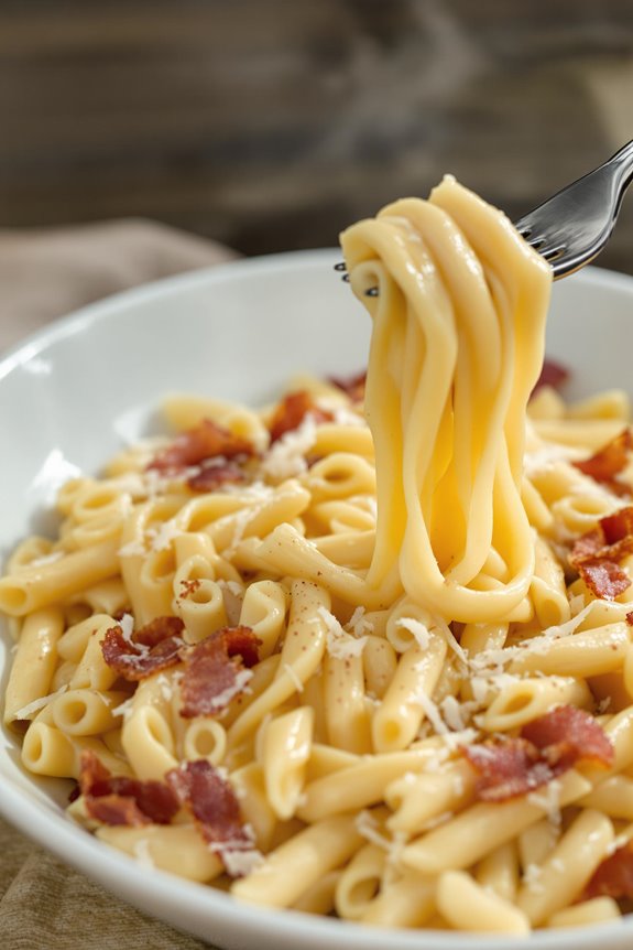 pasta bacon creamy sauce