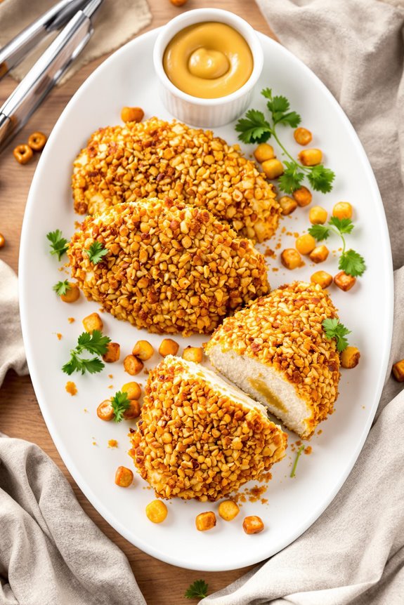 pretzel crusted mustard chicken recipe