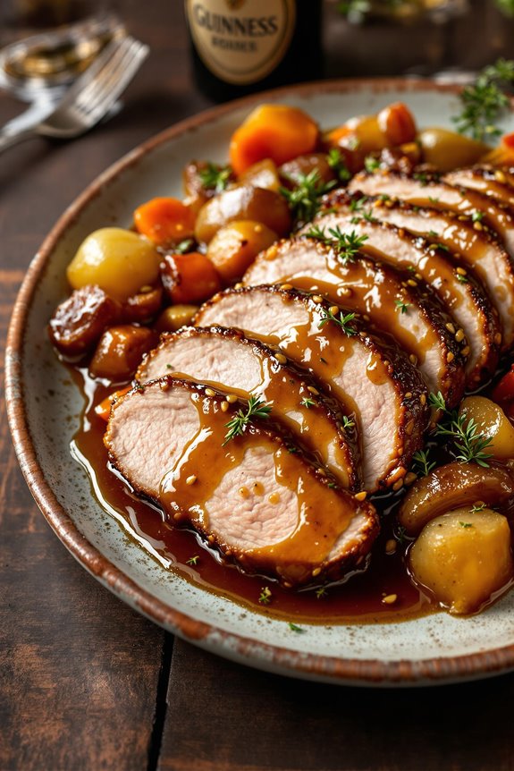 savory guinness braised pork roast