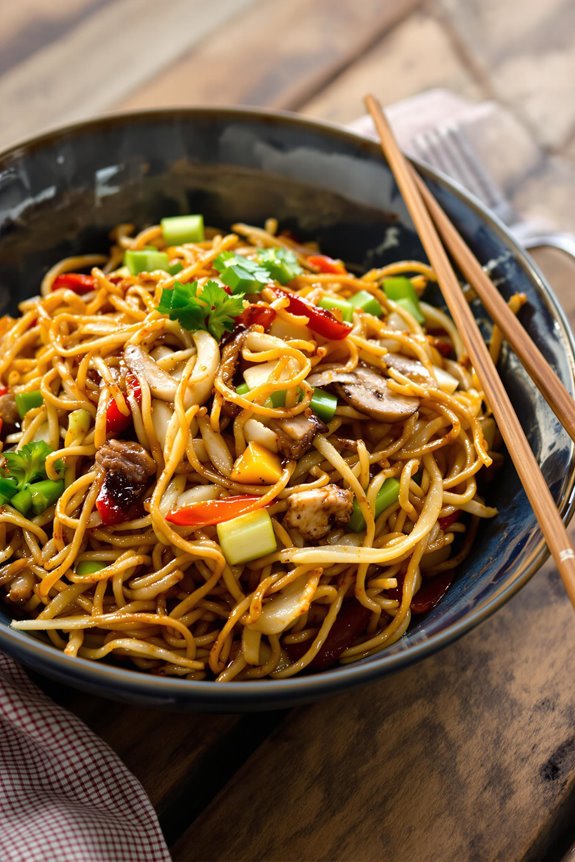 savory homemade chow mein recipe