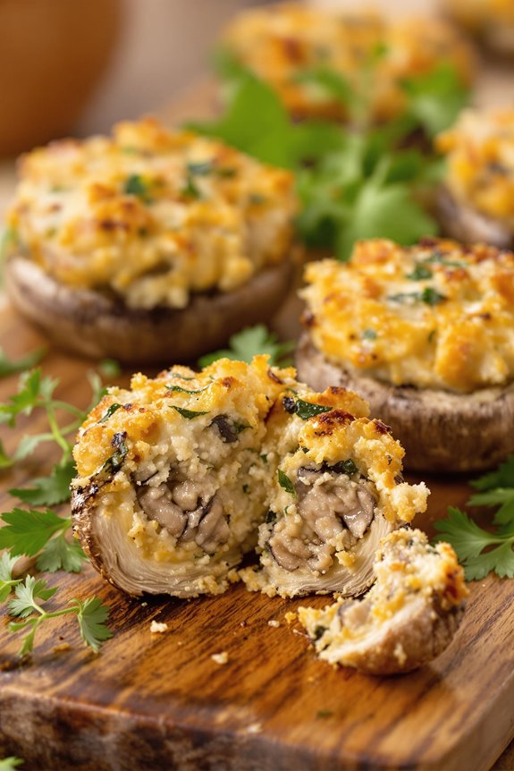 savory italian stuffed mushrooms