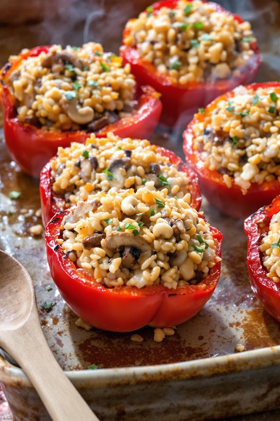 savory stuffed peppers recipe