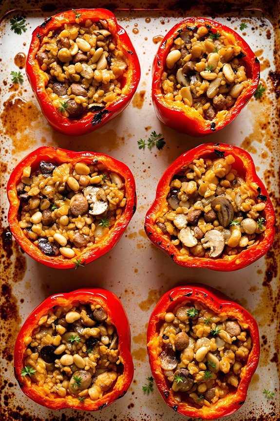 savory stuffed peppers recipe
