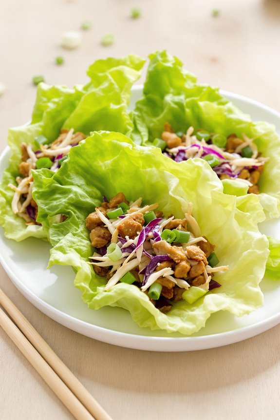 savory turkey lettuce wraps