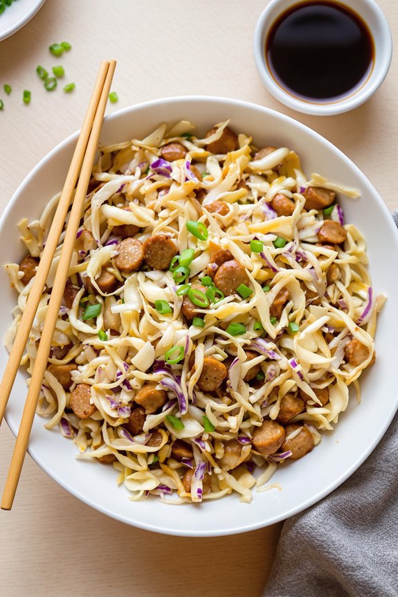 sizzling egg roll bowl