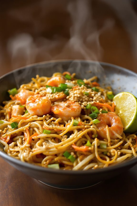 sizzling thai street noodles