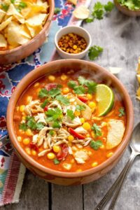 spicy chicken tortilla soup