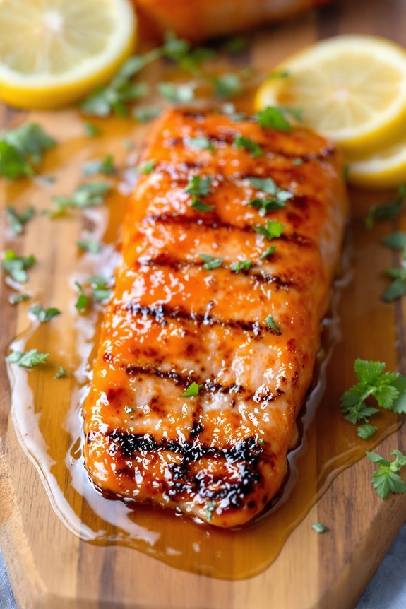 sweet glazed grilled salmon recipe