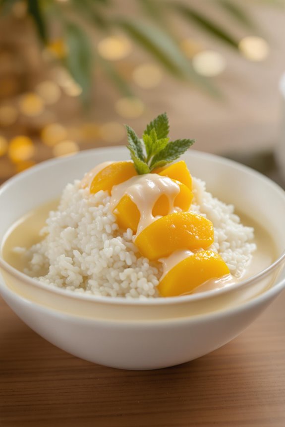 sweet mango sticky rice
