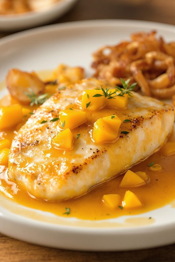 sweet savory mango mahi mahi