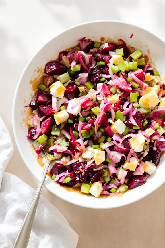 sweet tangy beet salad recipe