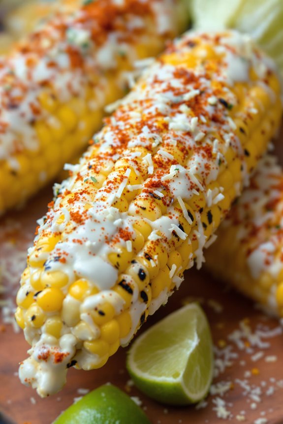zesty grilled mexican street corn