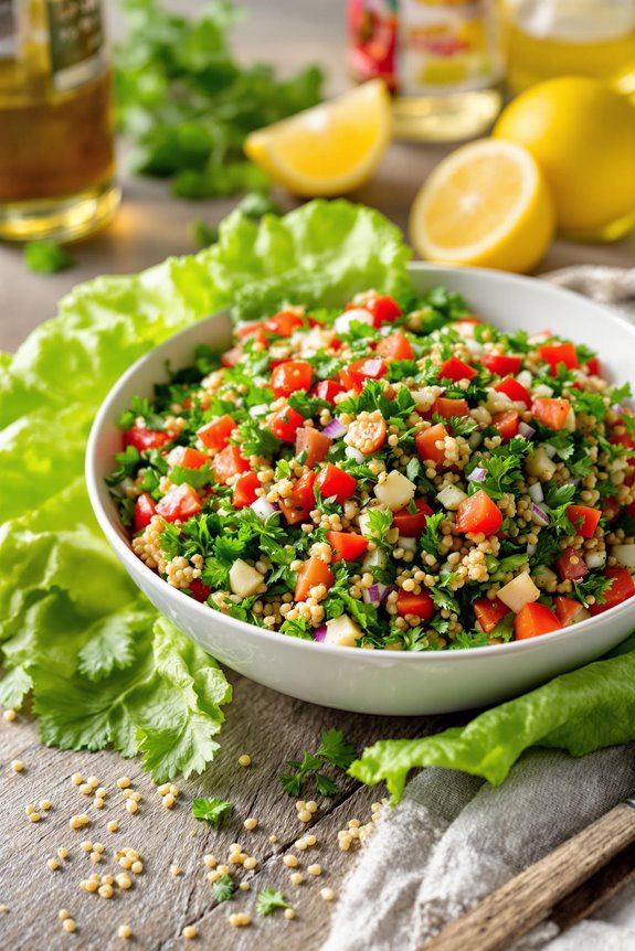 authentic mediterranean tabbouleh preparation