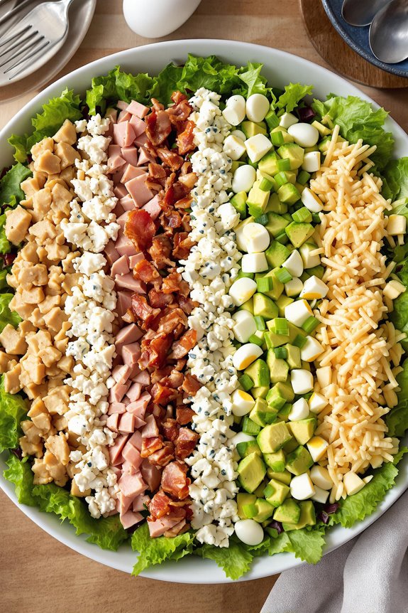 beautifully arranged salad masterpiece