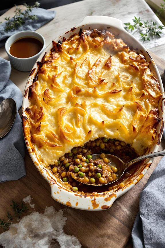 comforting british cottage pie