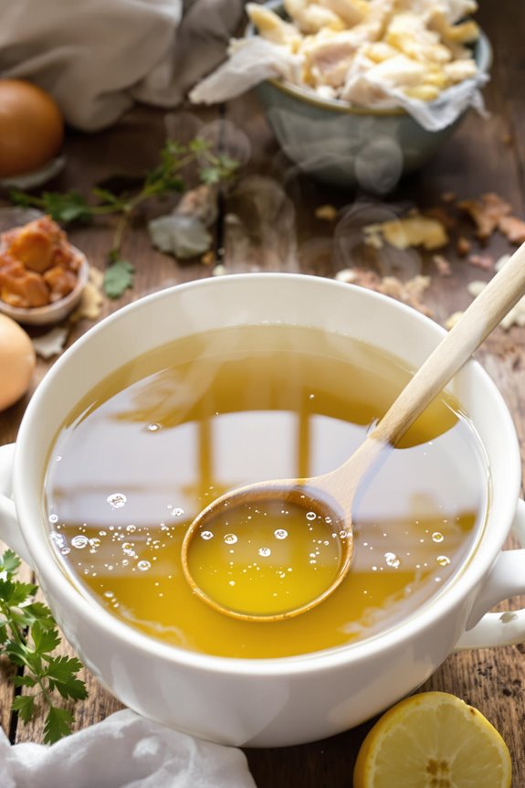 comforting homemade chicken stock