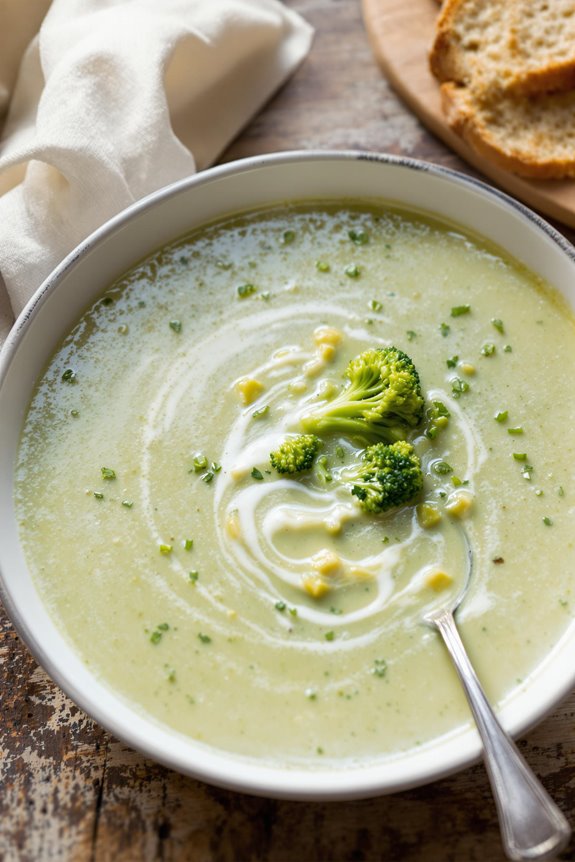 creamy broccoli soup recipe