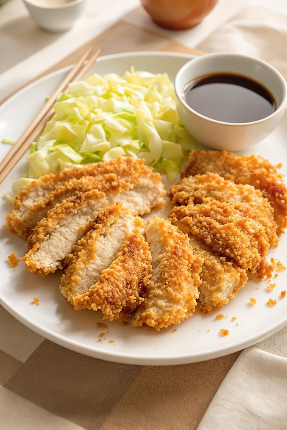crispy chicken katsu preparation