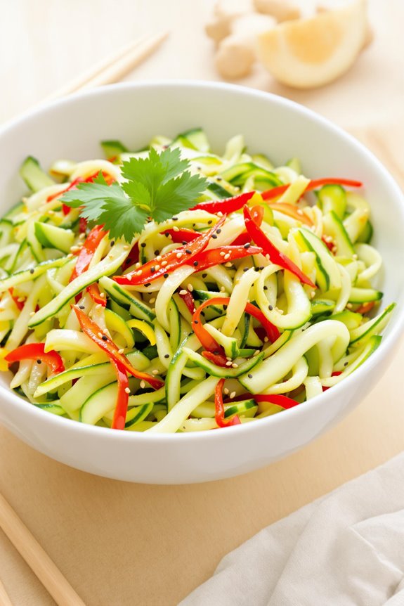 crispy cucumber salad preparation