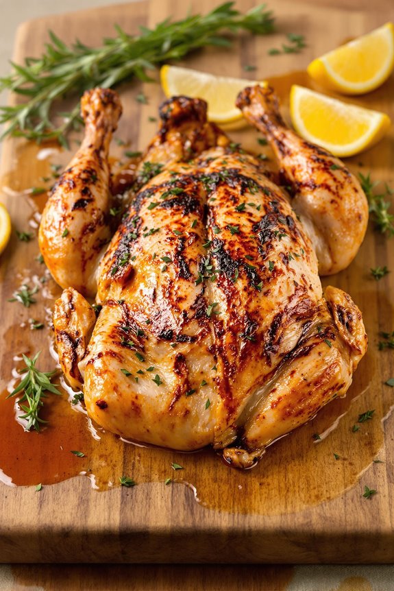 crispy mediterranean spatchcock chicken