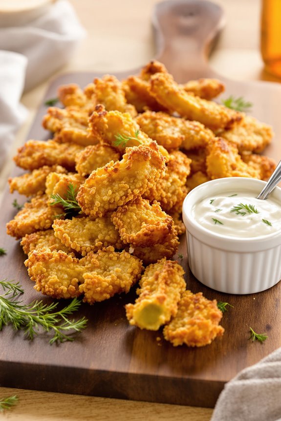 crispy southern fried pickles