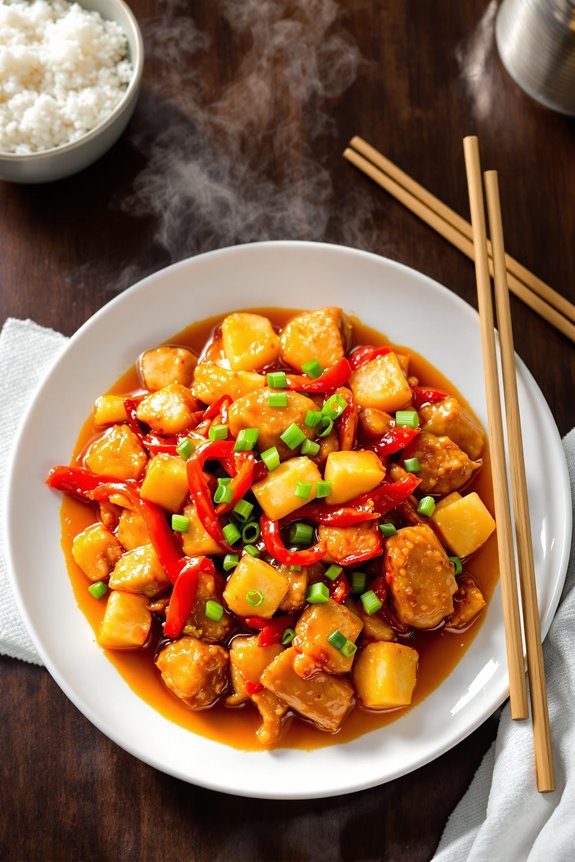 delicious homemade sweet sour chicken