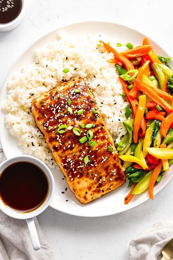 delicious japanese teriyaki salmon
