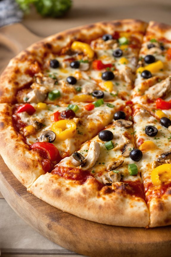 family style pizza preparation
