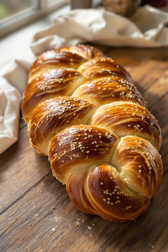 golden braided challah recipe