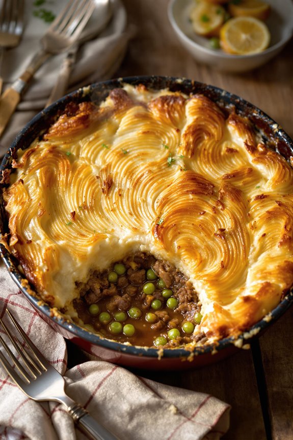hearty british cottage pie