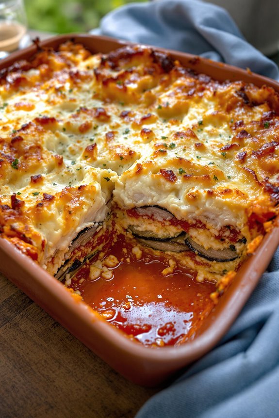 layered mediterranean eggplant dish