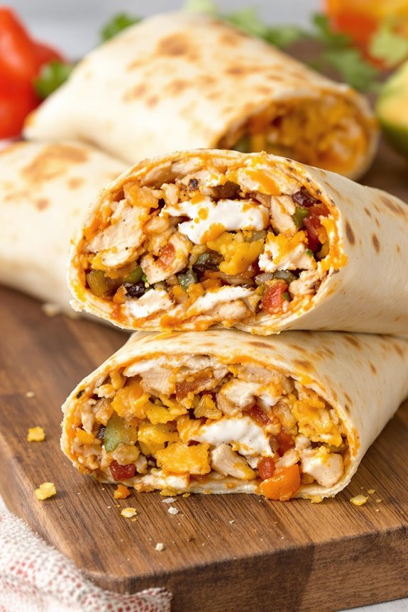 make ahead chicken burritos recipe
