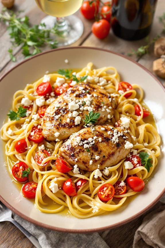mediterranean chicken with feta