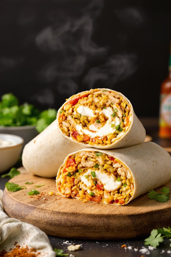 quick and spicy burritos