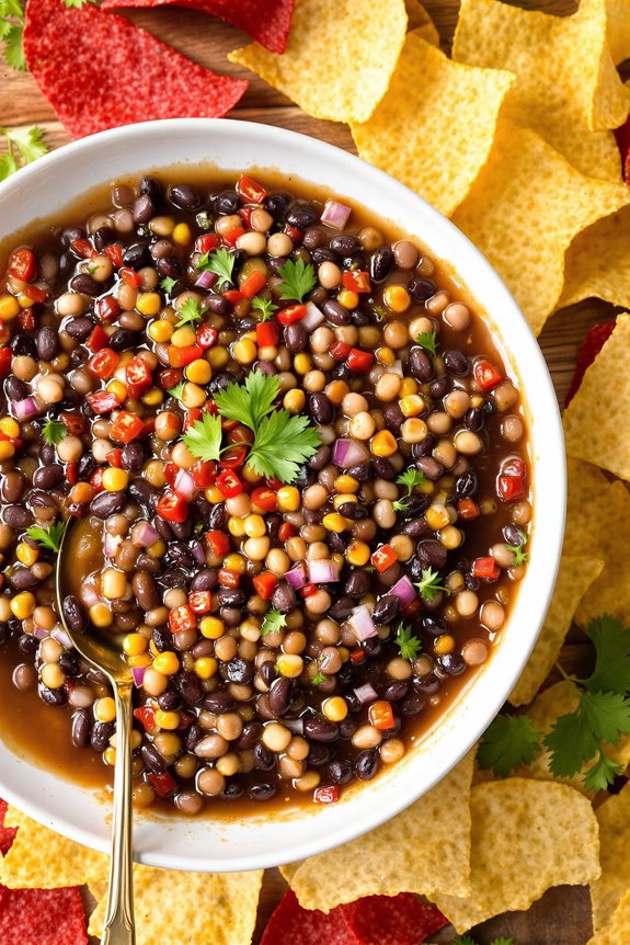 savory black bean dip