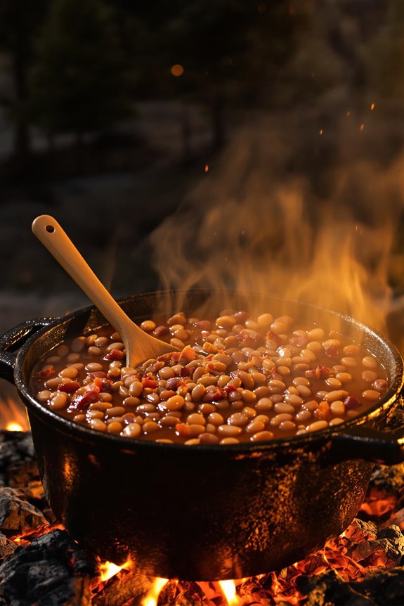 savory campfire cowboy beans