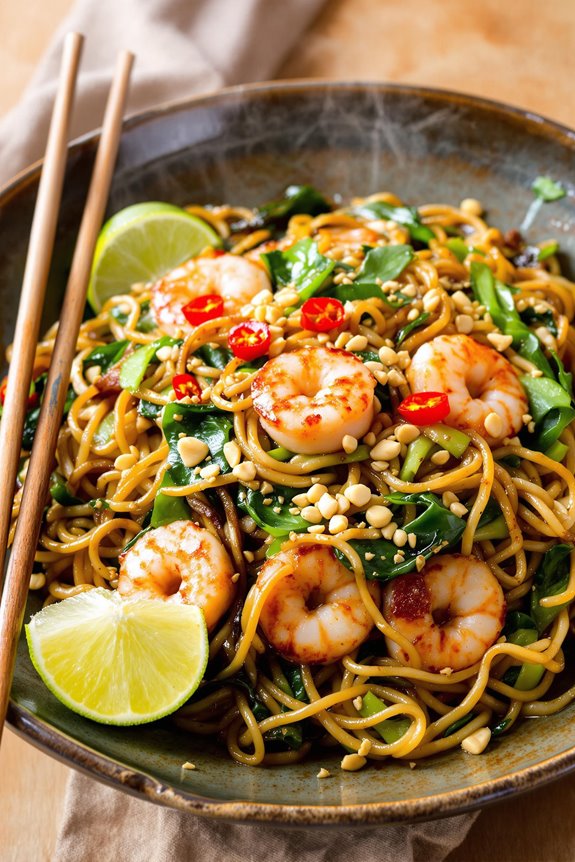savory thai noodle dish