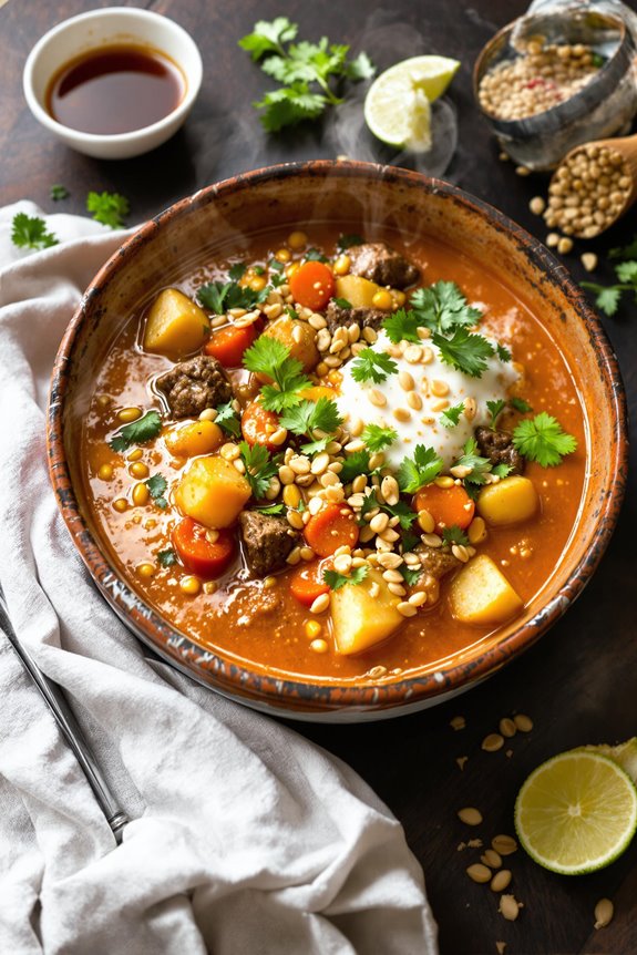 savory thai red curry