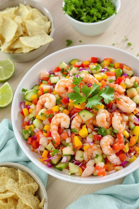 shrimp ceviche with zest