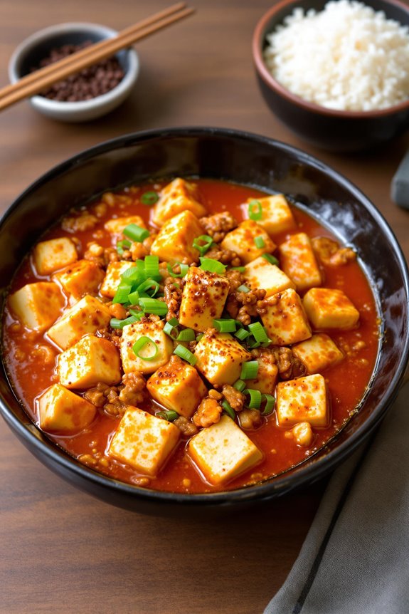 sichuan spicy tofu dish
