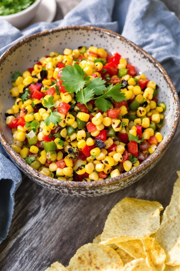 smoky grilled corn salsa