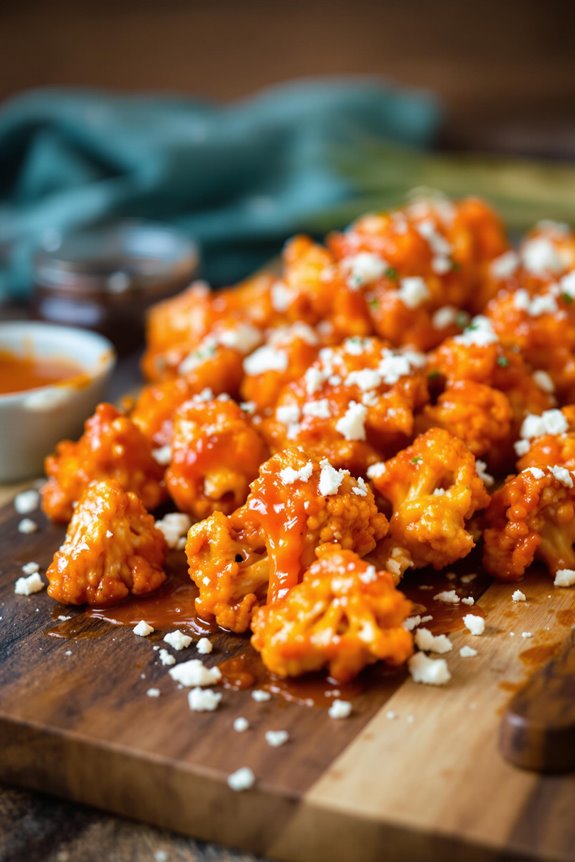 spicy buffalo cauliflower wings
