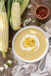 spicy summer corn soup