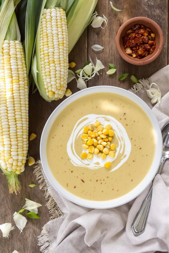 spicy summer corn soup