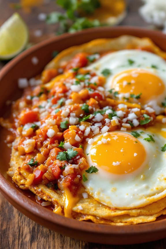 vibrant huevos rancheros assembly