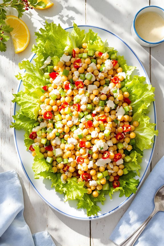zesty mediterranean chickpea salad