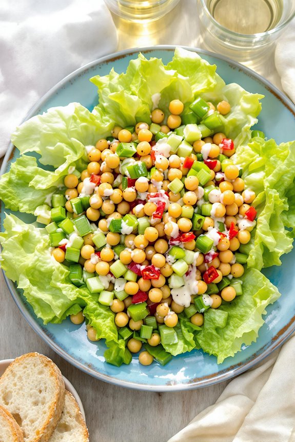 zesty mediterranean chickpea salad